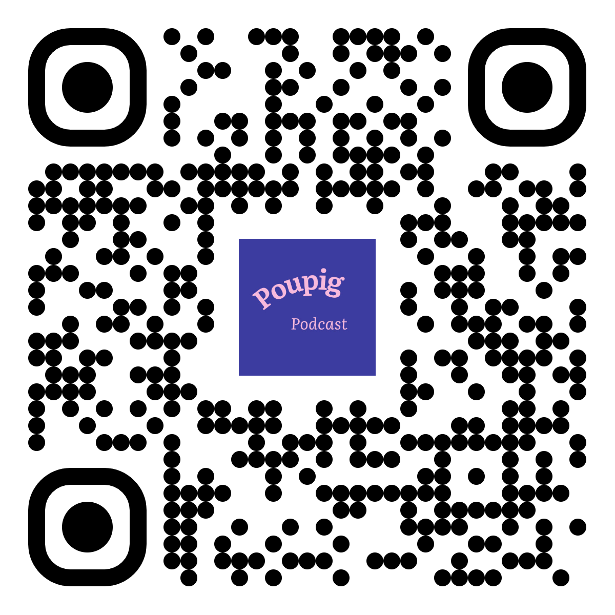 QR code Poupig Podcast